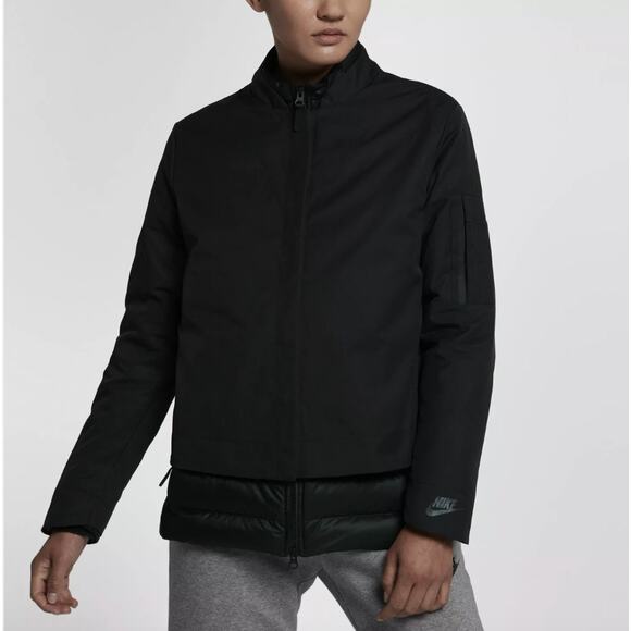 Nike Aeroloft Jacket 3 in 1 black sport womens medium 854751-010 JACKET ONLY - Picture 1 of 13